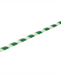 Paper Green Stripe Straw 8" (20cm)