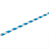 Paper Blue Stripe Straw 8" (20cm)