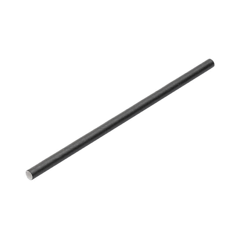 Paper Black Cocktail Straw 5.5" (14cm) 5mm Bore