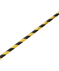 Paper Gold/Black Stripe Straw 8" (20cm) Box of 250