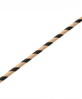 Paper Brown/Black Stripe Straw 8" (20cm)