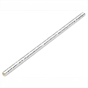 Paper Silver Cocktail Straw 5.5" (14cm) 5mm Bore