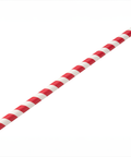 Paper Jumbo Red Stripe Straw 9" (23cm) 8mm Bore