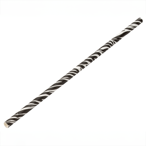 Paper Zebra Straw 8" (20cm) Box of 250