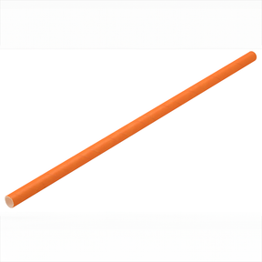Paper Solid Orange Straw 8" (20cm) Box of 250