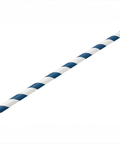 Paper Navy/White Stripe Straw 8" (20cm) Box of 250