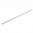 Paper Chevron Matt Silver Straw 8" (20cm)