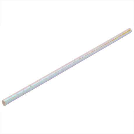 Paper Pearlescent Straw 8" (20cm) Box of 250