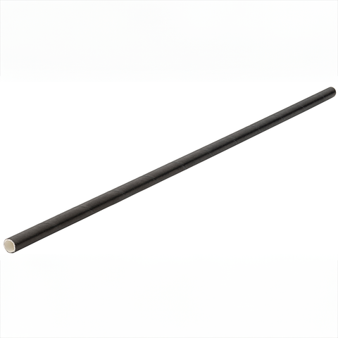 Paper Bottle Black Straw 10.5" (26cm) Box of 250