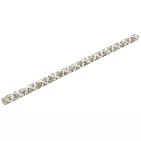 Paper Filigree Black Cocktail Straw 5.5" (14cm)
