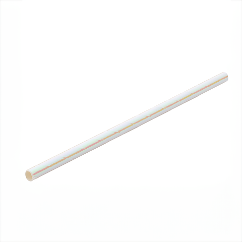 Paper Pearlescent Cocktail Straw 5.5" (14cm) 5mm