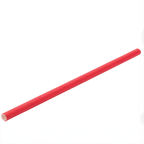 Paper Solid Red Cocktail Straw 5.5"(14cm) 5mm Bore