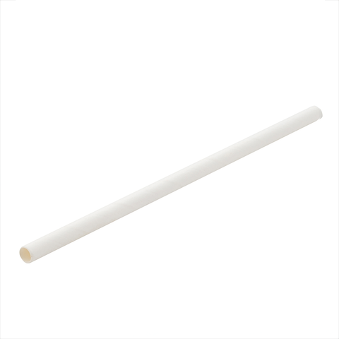 Paper White Cocktail Straw 5.5" (14cm) 5mm Bore