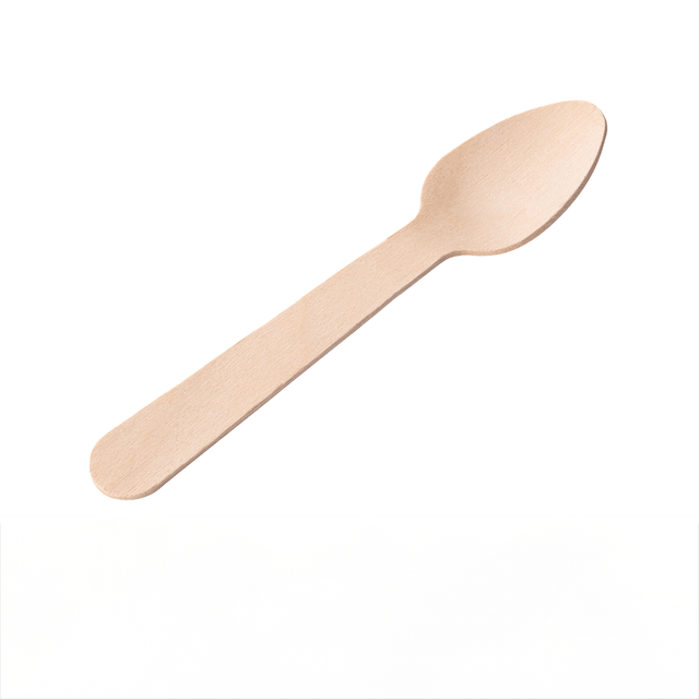 Birch Wood Teaspoon 4.25" (11cm)