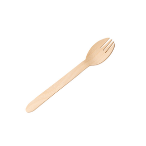Birch Wood Spork 6" (15.5cm)