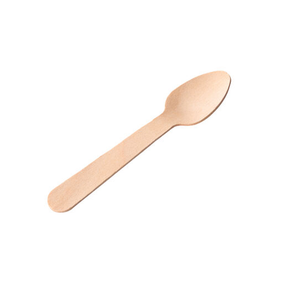 Economy Birch Wood Teaspoon 4.25" (11cm)
