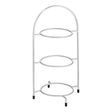Chrome 3 Tier Plate Stand 15.5" (39cm)