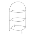 Chrome 3 Tier Plate Stand 17" (43cm)