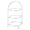 Chrome 3 Tier Plate Stand 17" (43cm)