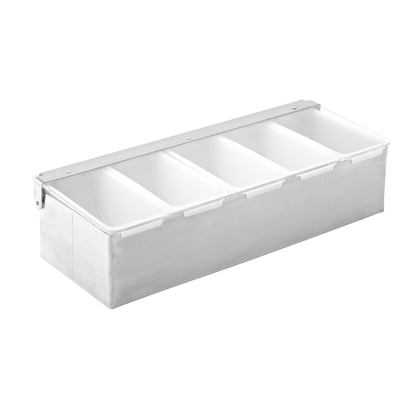 Condiment Holder - 5 Inserts 14.5"