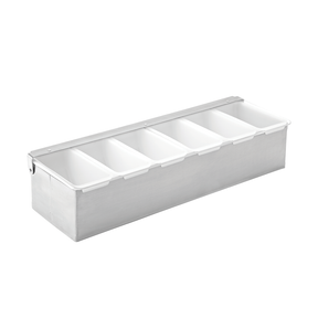 Condiment Holder - 6 Inserts 17.5"