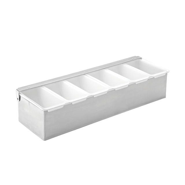 Condiment Holder - 6 Inserts 17.5"