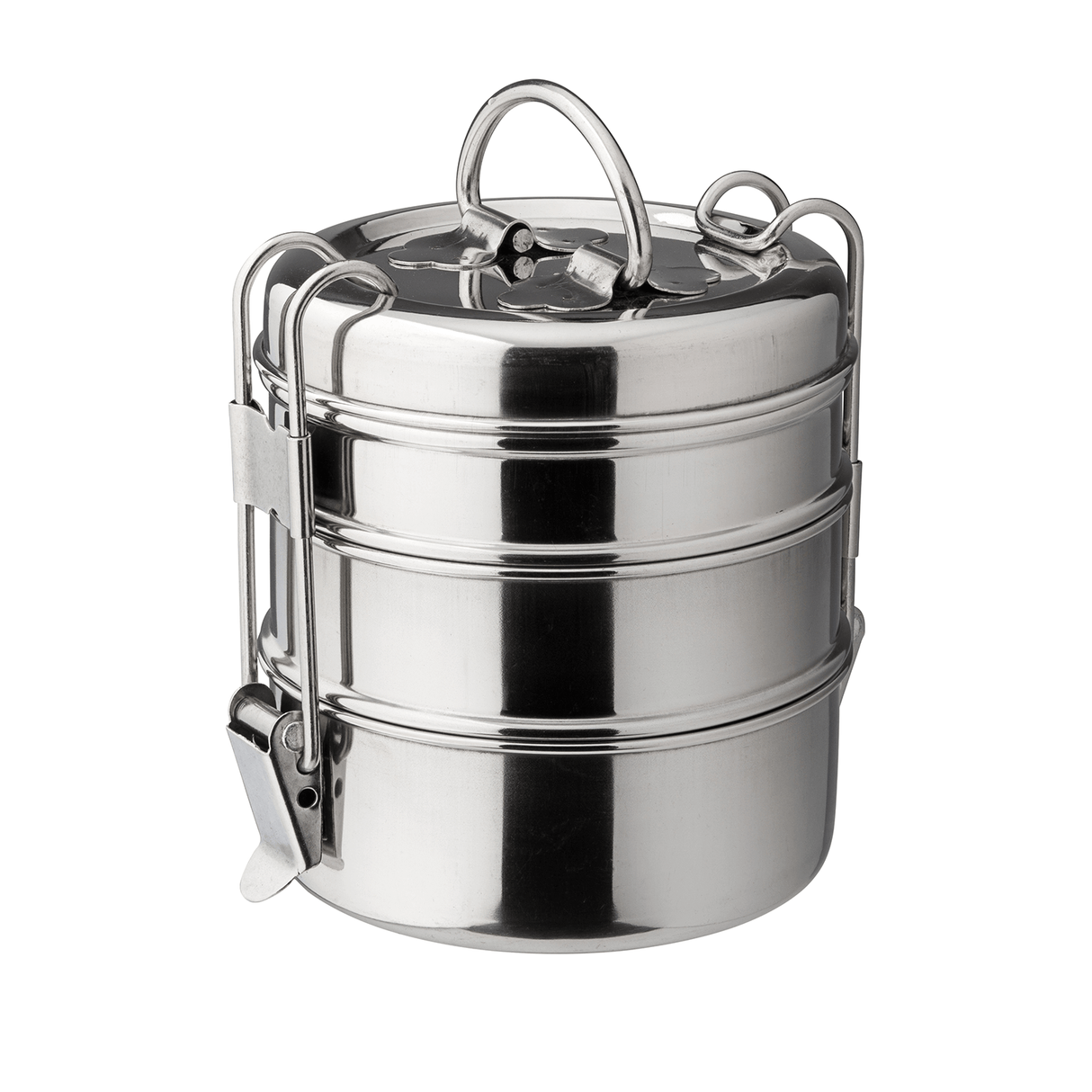 3 Tier Tiffin Box 4.25" (11cm) H: 4.75" (12cm)