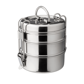 3 Tier Tiffin Box 4.25" (11cm) H: 4.75" (12cm)