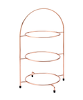 Copper 3 Tier Plate Stand 17" (43cm)