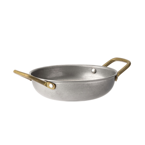 Vintage Brass Handled Round Dish 6" (15cm)