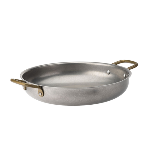 Vintage Brass Handled Round Dish 9" (23cm)