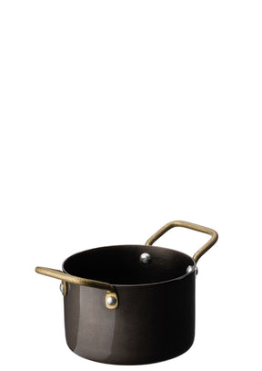 Black Vintage Steel Mini Casserole Dish 3.5" (9cm) - Pack 6