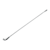 An extra long silver teardrop cocktail mixing spoon with a twisted stem.