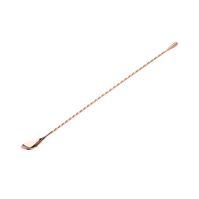 Teardrop Copper Cocktail Mixing Spoon 15.75"