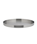 Brushed Stainless Steel Round Plate 9" (23cm)