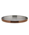 Brushed Copper Round Plate 9" (23cm)