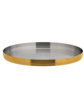 Brushed Gold Round Plate 9" (23cm)