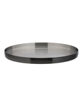 Brushed Black Round Plate 9" (23cm)