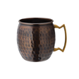 Aged Copper Hammered Round Mug 19oz (54cl)
