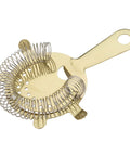Gold Cocktail Strainer 4 Prong - Pack 6
