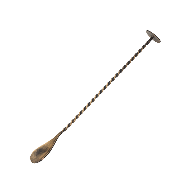 Vintage Copper Cocktail Mixing Spoon 11"