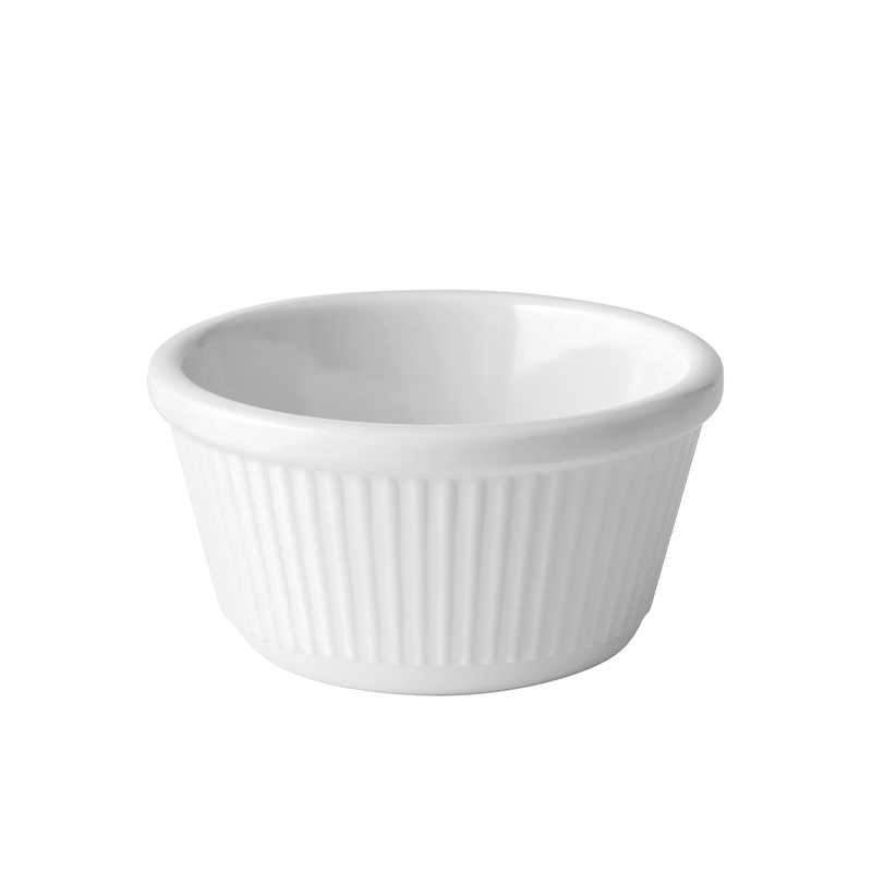 Fluted White Ramekin 4oz (12cl)