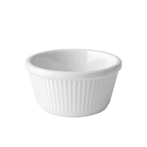 Fluted White Ramekin 4oz (12cl)