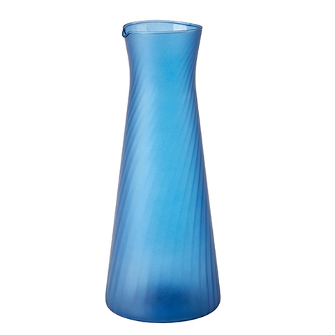 Twist Blue Frosted Carafe 1,145ml / 40¼ oz - Pack 6