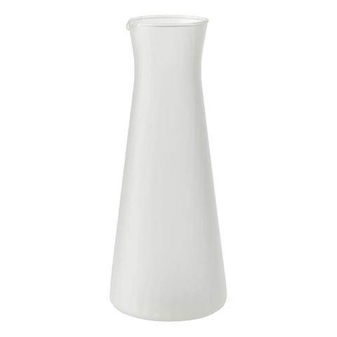 Twist White Frosted Carafe 1,145ml / 40¼ oz - Pack 6