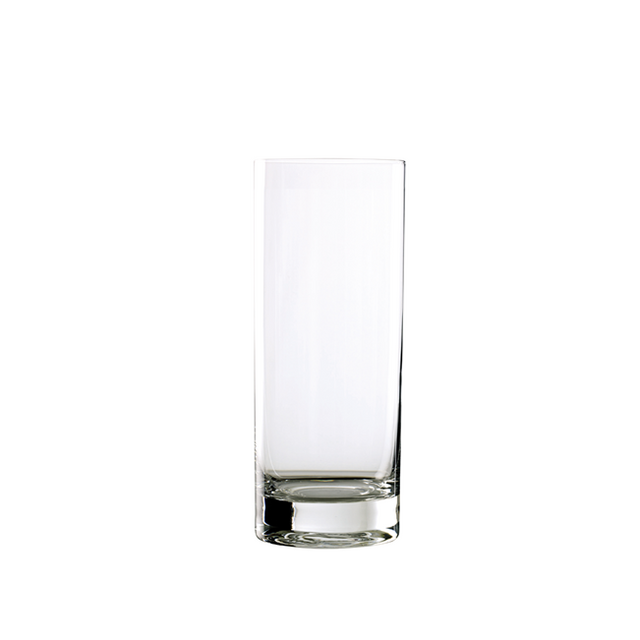 Clear glass on a white background