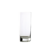 Clear glass on a white background