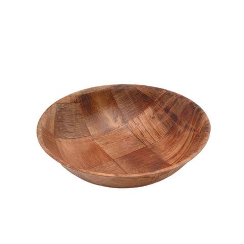 Woven Wood Bowls 8" Dia