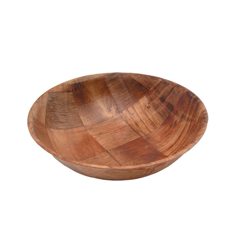 Woven Wood Bowls 10" Dia
