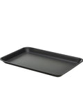 Galvanised Steel Tray 31.5x21.5x2cm Matt Black